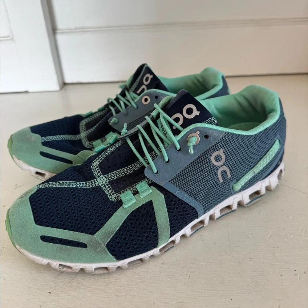 On Cloud women’s mint teal blue running‎ shoes size 7